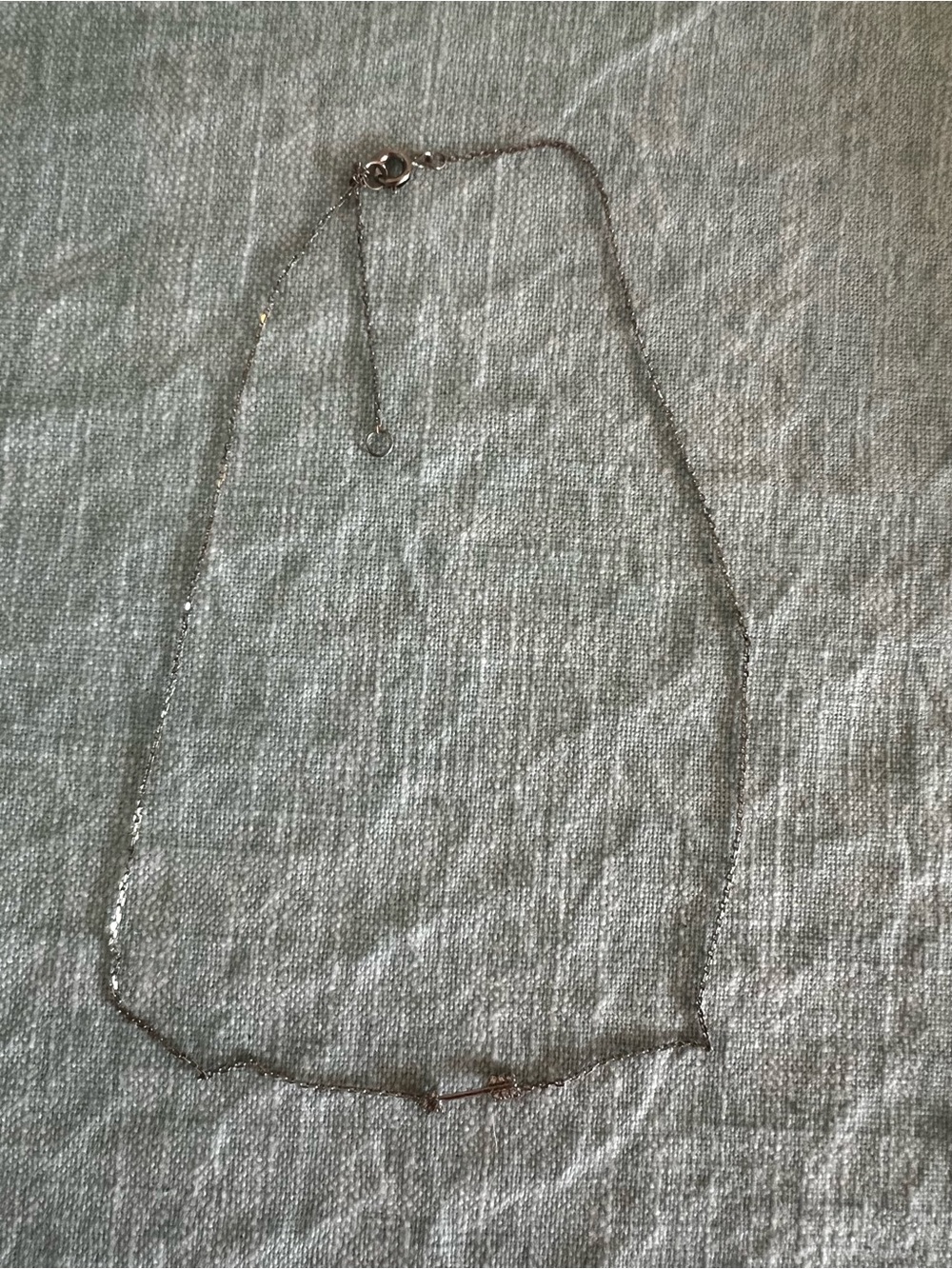 Delicate Silver Bar Pendant Necklace - Women's Jewelry